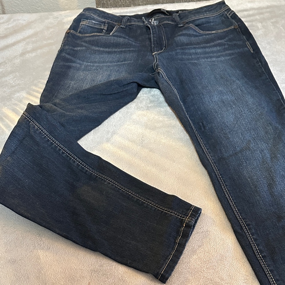 Dark Blue Denim Jeans - Picture 2 of 5